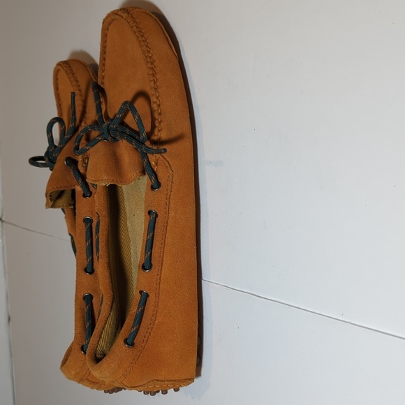 Cole Haan mens driving moccasin slip on orange size 7.5 - Picture 5 of 11